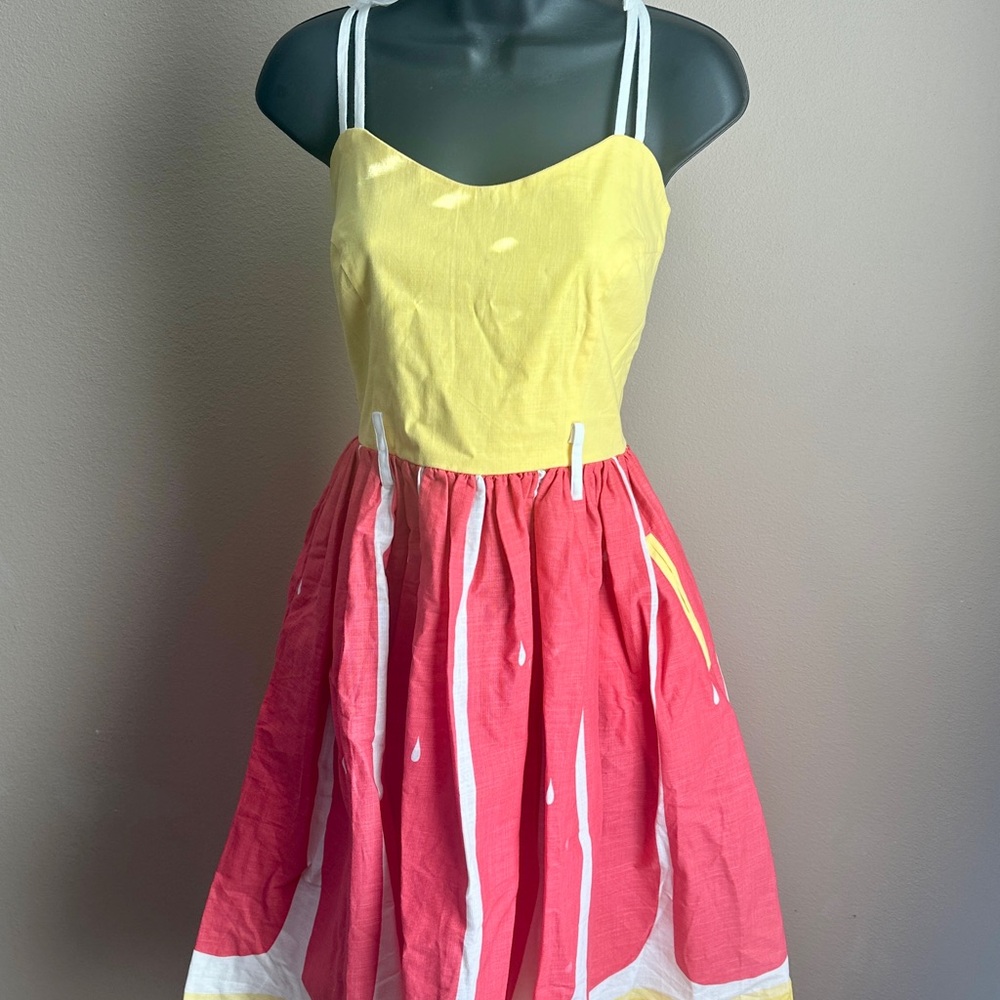 Collectif Grapefruit Swing Dress NWT - Picture 2 of 5